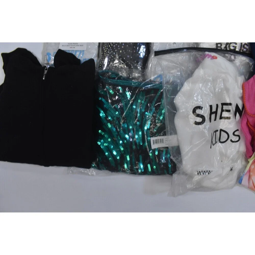 Wholesale Bulk Lot Of 18 Girls Size Medium 8/9 Mixed Season Tops Bottoms